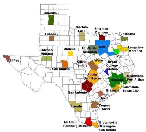 texas metropolitan areas